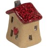 Clayre & Eef 6CE1778 Casa Decorativa Cerámica Marrón Rojo 7x6x8 cm
