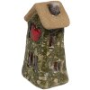 Clayre & Eef 6CE1779 Casa Decorativa Estilo Campestre Cerámica Verde Marrón Corazón 5x5x10 cm