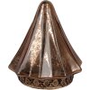 Clayre & Eef 6GL4570KO Árbol de Navidad LED de cristal Ø 14x16 cm cobre aspecto vintage