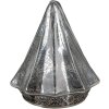 Clayre & Eef 6GL4570ZI Árbol de Navidad LED Ø 14x16 cm plateado aspecto vintage