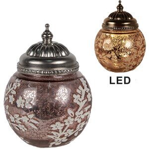 Clayre & Eef 6GL4595 Decoración LED Cristal...