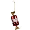 Clayre & Eef 6GL4647 Árbol de Navidad de vidrio rojo Ø 5x14 cm