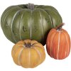 Clayre & Eef 6MG0046 Calabaza decorativa Verde Gris Ø 35x21 cm Óxido de magnesio