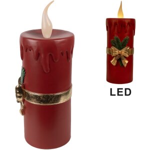 Clayre & Eef 6PR4238 Vela decorativa LED 17x18x44cm...