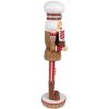 Clayre & Eef 6PR4257 Decoración navideña Cascanueces Marrón Rojo 13x12x46 cm Poliresina