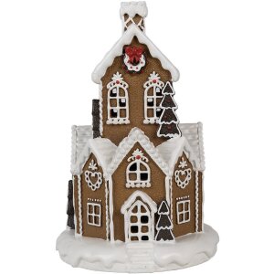 Clayre & Eef 6PR4307 Casa de Navidad LED Ø...