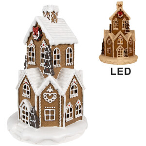 Clayre & Eef 6PR4307 Casa de Navidad LED Ø...