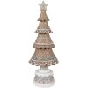Clayre & Eef 6PR4324 Árbol de Navidad Decorativo Marrón Rosa Ø 16x42 cm Estilo Campestre