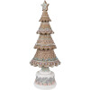 Clayre & Eef 6PR4324 Árbol de Navidad Decorativo Marrón Rosa Ø 16x42 cm Estilo Campestre