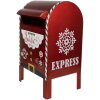 Clayre & Eef 6Y5625 Buzón Rojo 21x19x34 cm Decoración navideña de estilo rústico