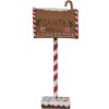 Clayre & Eef 6Y5629 Buzón Marrón 14x8x37 cm Decoración navideña estilo campestre