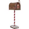 Clayre & Eef 6Y5629 Buzón Marrón 14x8x37 cm Decoración navideña estilo campestre