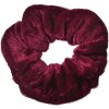 Juleeze JZCO0027 Coletero Ø 10 cm Terciopelo burdeos para cabello grueso y largo