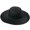 Juleeze JZHA0102Z sombrero de mujer negro diseño con flecos elegancia