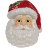 Clayre & Eef 6CE1847 Lata de Almacenaje Papá Noel Blanco Rojo 19x18x22 cm