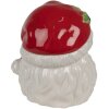 Clayre & Eef 6CE1847 Lata de Almacenaje Papá Noel Blanco Rojo 19x18x22 cm