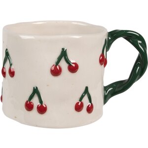 Clayre & Eef 6CEMU0149 Taza Cerámica Rojo...
