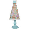 Clayre & Eef 5PR0136 Casa Decorativa Colores Pasteles Azul Rosa Ø 24x59 cm Poliresina