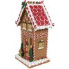 Clayre & Eef 6PR4251 Casa de Jengibre Decoración Marrón Blanco 18x14x31 cm