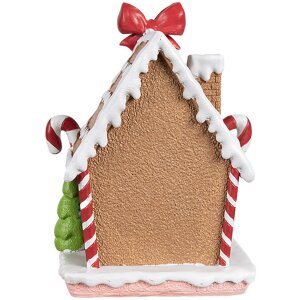 Clayre & Eef 6PR4258 Porta medias de Navidad casita de jengibre 13x11x18 cm