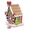 Clayre & Eef 6PR4258 Porta medias de Navidad casita de jengibre 13x11x18 cm