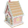 Clayre & Eef 6PR4263 Casa Decorativa Rosa 20x16x25 cm Poliresina Navidad