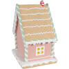 Clayre & Eef 6PR4263 Casa Decorativa Rosa 20x16x25 cm Poliresina Navidad