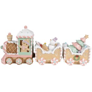 Clayre & Eef 6PR4266 Decoración Tren Beige...