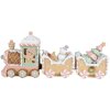 Clayre & Eef 6PR4266 Decoración Tren Beige Rosa 45x12x19 cm Poliresina
