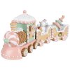 Clayre & Eef 6PR4266 Decoración Tren Beige Rosa 45x12x19 cm Poliresina