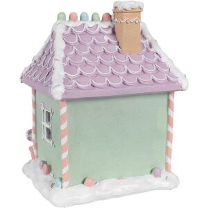 Clayre & Eef 6PR4267 Casa Decorativa Navidad Verde Rosa Morado 17x14x21 cm
