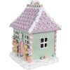 Clayre & Eef 6PR4267 Casa Decorativa Navidad Verde Rosa Morado 17x14x21 cm
