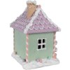 Clayre & Eef 6PR4267 Casa Decorativa Navidad Verde Rosa Morado 17x14x21 cm