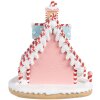 Clayre & Eef 6PR4268 Casa de Navidad Poliresina Rosa Violeta 16x13x15 cm