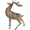 Clayre & Eef 6PR4294 Decoración Ciervo Marrón Dorado 33x16x42 cm