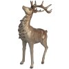 Clayre & Eef 6PR4294 Decoración Ciervo Marrón Dorado 33x16x42 cm