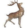 Clayre & Eef 6PR4294 Decoración Ciervo Marrón Dorado 33x16x42 cm