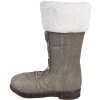 Clayre & Eef 6MG0047 Botas Decoración Navidad Gris 37x23x43 cm