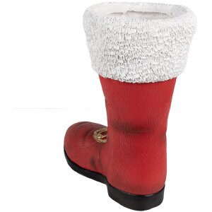 Clayre & Eef 6MG0048 Botas Decoración Navideña Rojo Blanco 32x19x36 cm