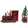 Clayre & Eef 6PR4239 Tren con Decoración LED Rojo Verde 30x7x21 cm Casa de Campo