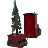 Clayre & Eef 6PR4239 Tren con Decoración LED Rojo Verde 30x7x21 cm Casa de Campo
