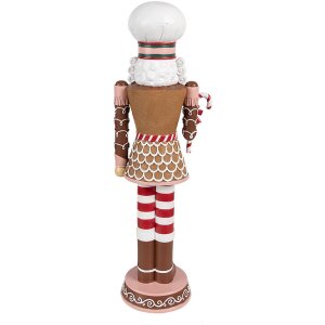Clayre & Eef 6PR4256 Decoración Cascanueces Marrón Rosa 15x12x46 cm
