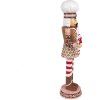 Clayre & Eef 6PR4256 Decoración Cascanueces Marrón Rosa 15x12x46 cm
