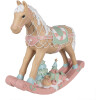 Clayre & Eef 6PR4260 Caballo balancín decorativo Beige 41x10x37 cm Poliresina Casa de campo