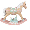 Clayre & Eef 6PR4260 Caballo balancín decorativo Beige 41x10x37 cm Poliresina Casa de campo