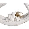 Clayre & Eef 6PR4285 Caballo Balancín Decorativo Blanco Antiguo 25x7x25 cm Poliresina