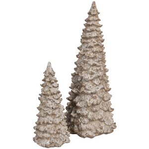 Clayre & Eef 6PR4288 Árbol decorativo Blanco Beige Ø 13x30 cm Poliresina Casa de Campo