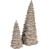 Clayre & Eef 6PR4289 Árbol decorativo Blanco Beige 9x9x18 cm Poliresina Estilo Campestre