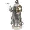 Clayre & Eef 6PR4301 Papá Noel Figura Decorativa Plata 11x9x20 cm Poliresina