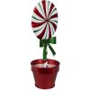 Clayre & Eef 6Y5626 Decoración Piruleta Rojo Blanco Metal 12x9x26 cm